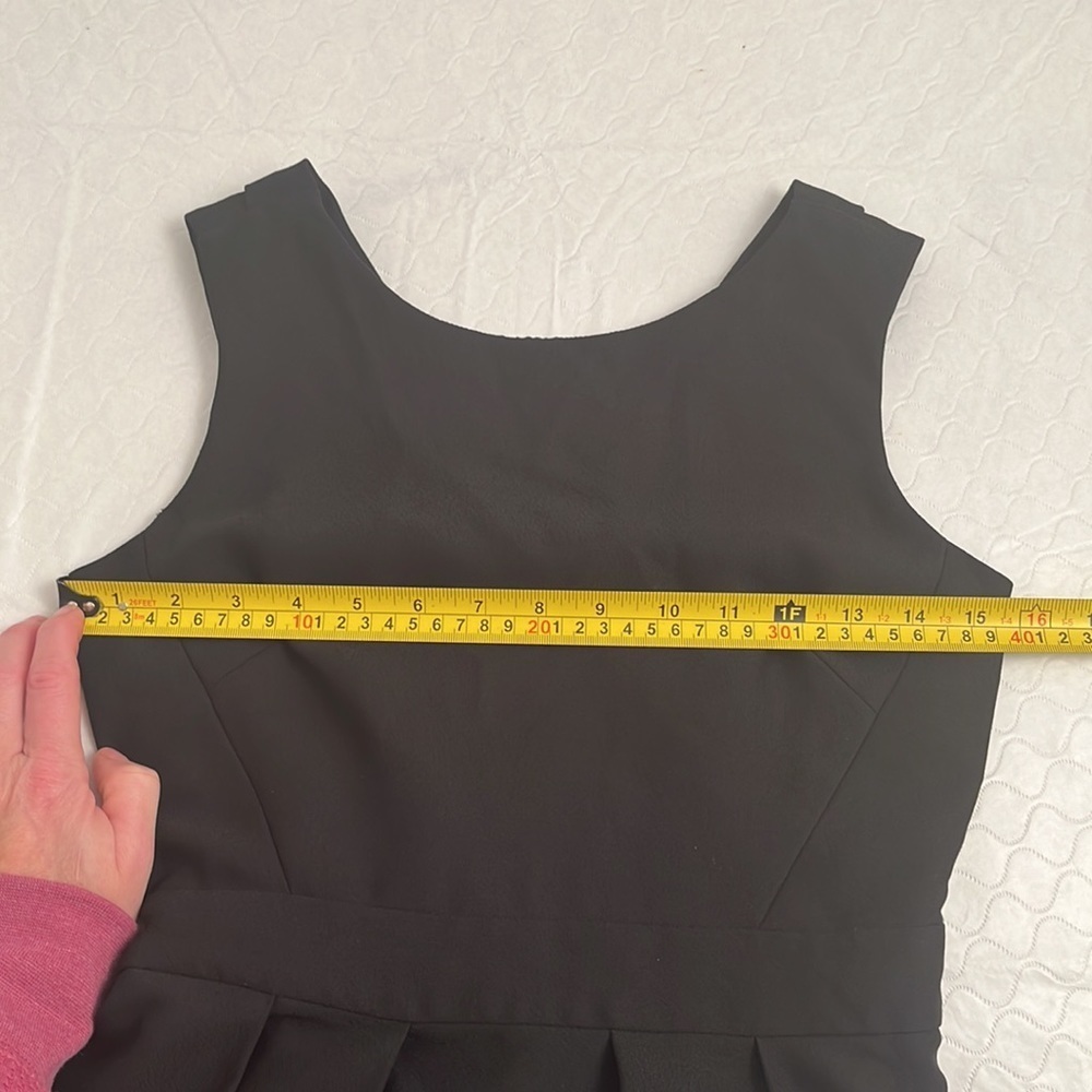 Kate Spade crepe bow back formal cocktail dress black 00 - Picture 9 of 11